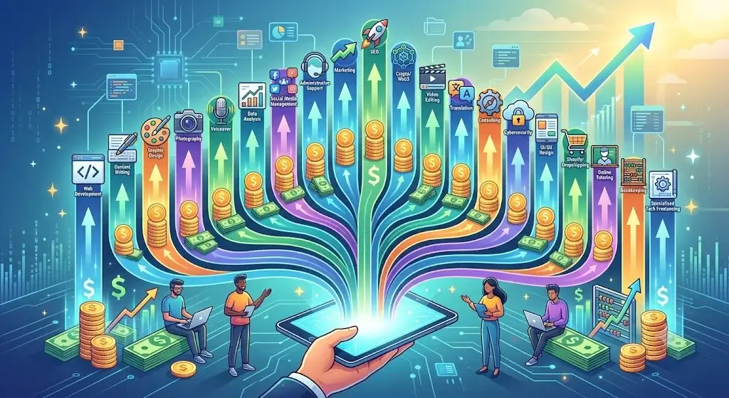 أكثر 20 مهارة مطلوبة في العمل الحر ورواتبها بالدولار